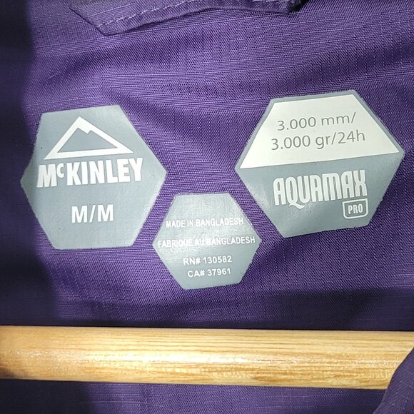 McKINLEY Aquamax Pro Women's Purple Full Sleeve Travel Hooded Jacket Size Medium - Picture 12 of 16